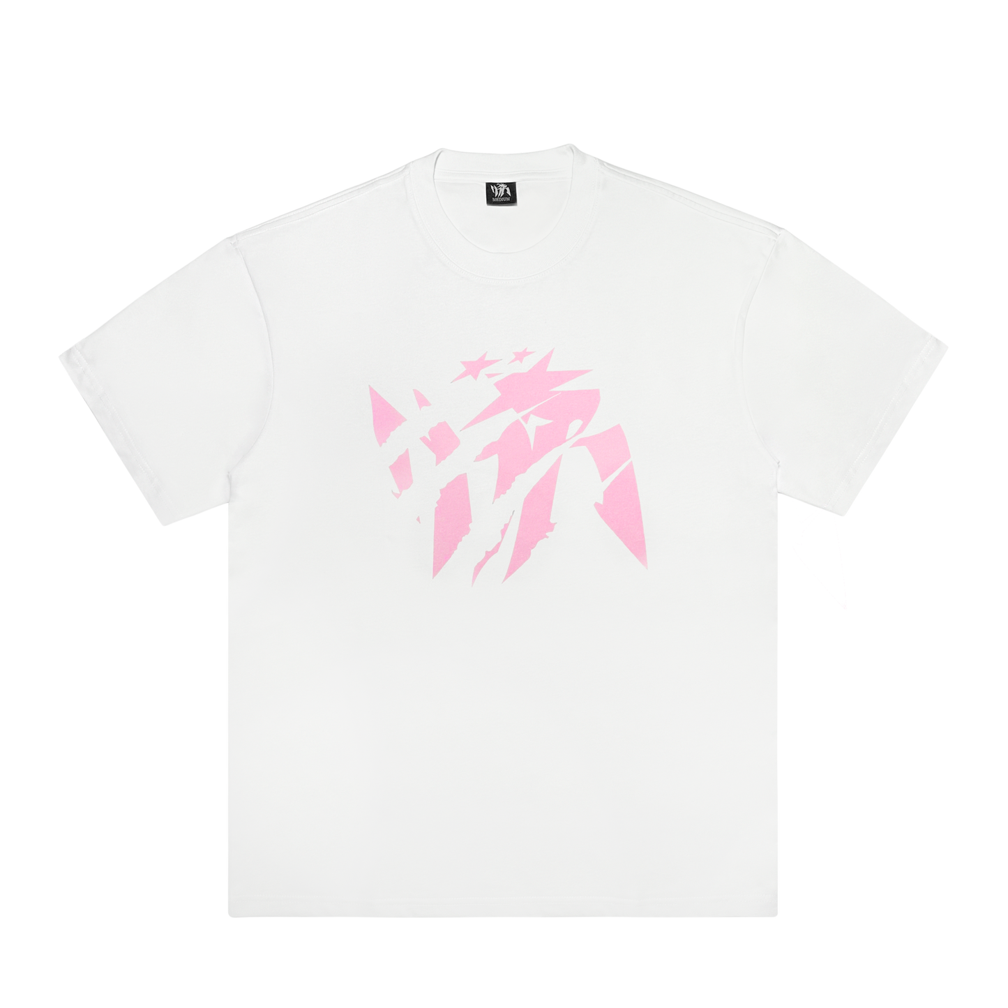 SCRATCH TEE[WHITE/PINK]